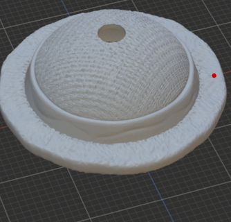 trozo luffy sombrero vaso tapa 3d print model - Mito3D