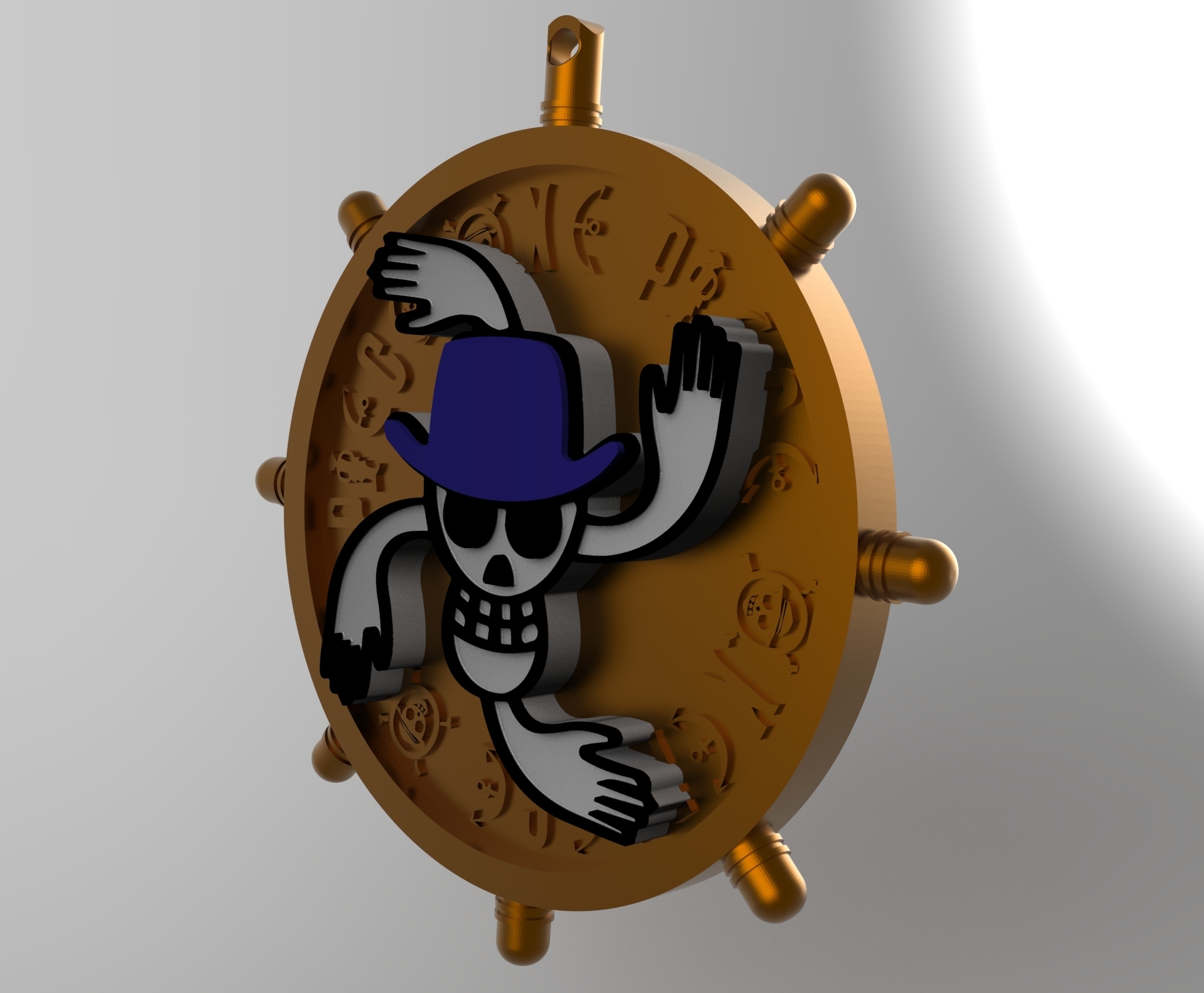 trozo nico Robin llavero luffy piratas 3D print model - Mito3D