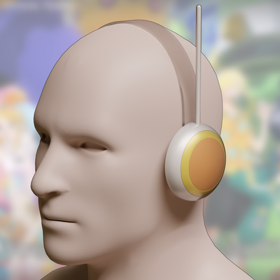 trozo sanji auricular intelectual cosplay 3d impresión modelo huevo cabeza 3d print model - Mito3D