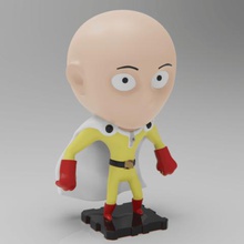one punch man saitama plakit2 series game collectible collection miniature figurine action figure toys toymaker purakito anime 3d print model - Mito3D