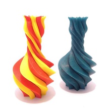 one two colors vase home 2color dual color colour extrusion flower vases 3d print model - Mito3D