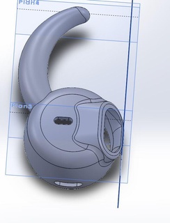 oido 100 decatlón flexible auricular auriculares 3d print model - Mito3D