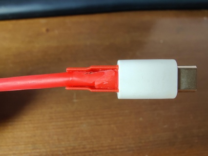 oneplus mise charge câble réparer agrafe 3d print model - Mito3D