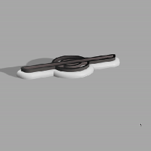 Einrad Schlüsselbund 3d print model - Mito3D