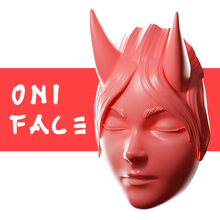 oni visage 3d impression 3d print model - Mito3D