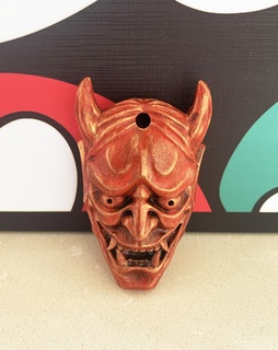 oni llavero máscara juguete 3d print model - Mito3D