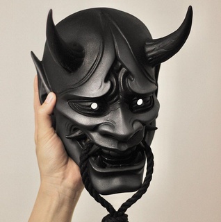 oni mask giapponese maschera arte samurai replica cosplay collezione armatura samourai tatto demone spirito 3d print model - Mito3D