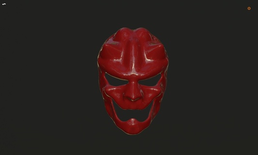 oni maschera arte 3d print model - Mito3D