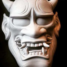 oni maschera art diavoli orco troll il giapponese folklore 3d print model - Mito3D