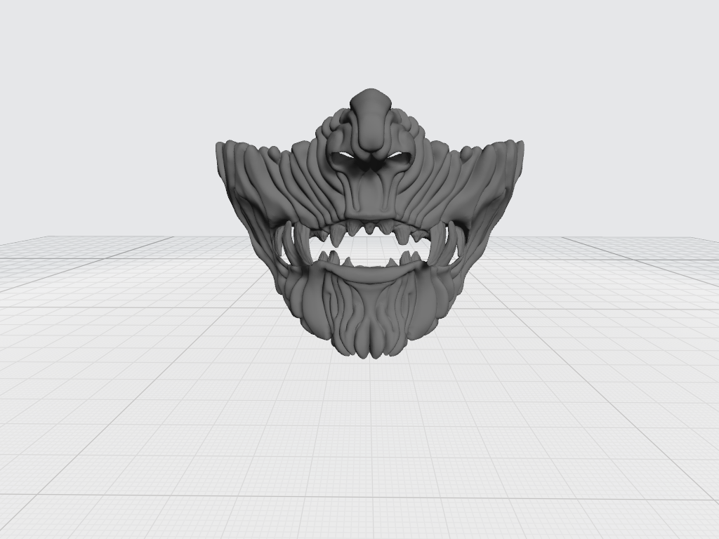 oni maschera 3D print model - Mito3D