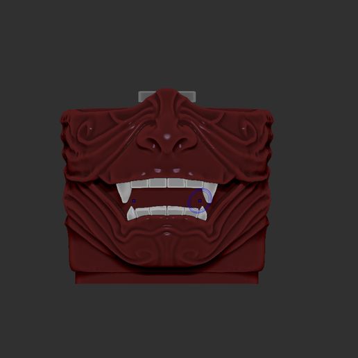 oni maschera mempo Giappone demone 3D print model - Mito3D