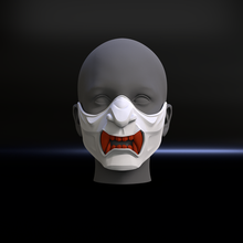 oni masque fantôme Tsushima samouraï Japonais 3d impression modèle mode démon ghostoftsushima covid cosplay visage fantaisie Japon imprimable collectionner 3d print model - Mito3D