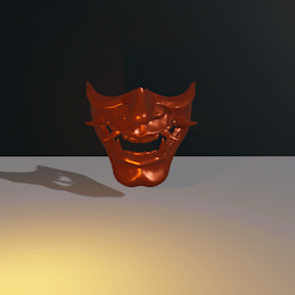oni Maske Samurai Japan Cosplay Halloween Dämon Teufel 3D print model - Mito3D