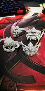 oni pack 4 modèles onimask masque Japon 3d print model - Mito3D
