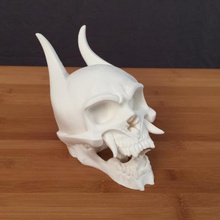 oni cranio scavato gioco 3d print model - Mito3D
