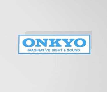 onkyo logo hi fi stereo musica premio circondare sistema amplificatore 3d print model - Mito3D