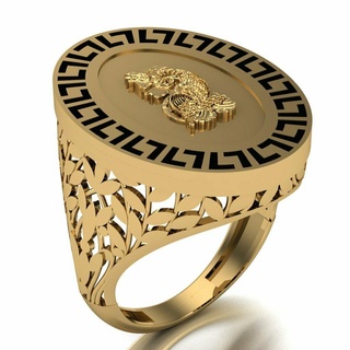 Unze Ring 004 Gold Schmuck Silber Diamant Juwel Engagement Hochzeit Mode Goldring Anhänger Lira 3d print model - Mito3D