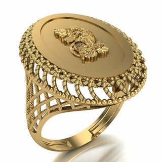onza anillo 010 oro joyería joya plata diamante compromiso Boda Moda colgantes lira 3d print model - Mito3D