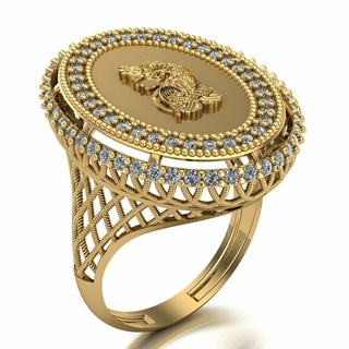 onsa ring 014 gold jewelry silver ring diamond jewellery jewel engagement wedding fashion goldring pendants onsa lira  3d print model - Mito3D