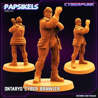 Ontario Cyber Zänker Cyberpunk npc 3d print model - Mito3D