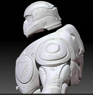 ônix guarda armaduras cosplay engrenagens guerra tamanho natural suporte réplica jogos esquadrão delta 3d print model - Mito3D