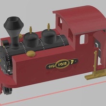 oo9 serbest Fowler stil lokomotif 3d print model - Mito3D