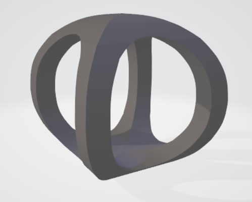 oo art combination letters 90 rotation art 3d suit 3d print model - Mito3D