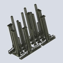 oo-ho-Maßstab latice-signal-Turm Architektur oo ho Eisenbahn modelrail Metall signal signal-Turm latice 3d print model - Mito3D