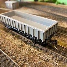oo model railway mfa box wagon  oo ho model railway railroad british ballast railfreight mfa 4mm 3d