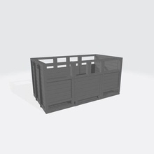 oo vagón cuerpo 14ft 6 abierto oveja debería impresión on resina or ftm impresoras plano cama in 3d print model - Mito3D
