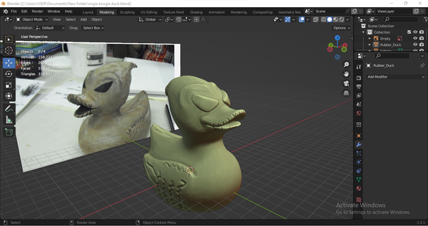 oogie boogie Pato 3d print model - Mito3D