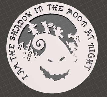oogie boogie luce USB indietro 3d print model - Mito3D