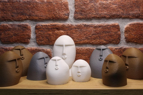 ooooooooo hermanos decoración Arte sigma Roca cabezas tendencia Tik Tok 3d print model - Mito3D