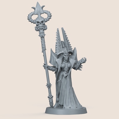 oop dunkel hexe morathi neu gemastert oldhammer fantasie miniaturen tafel spiel 3d print model - Mito3D