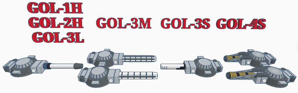 oop Goliath Küçük kule değiştirme Bölüm 6mm Amerikan Mecha masaüstü oyunlar oyun 3d print model - Mito3D