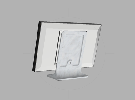 uff amazon eco 15 panchina superiore In piedi parete montato staffa piedistallo sottile design minimalista elegante 3d print model - Mito3D