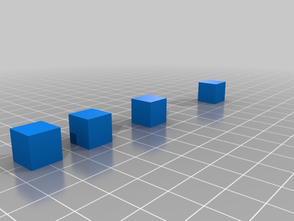 oozing cube test print 3d printing tests 3d print model - Mito3D