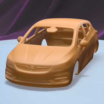opel astra 2020 1 24 imprimível carro corpo fenda escalextrico tamiya rc miniz controle rastejante ninco kyosho scx axial 3d print model - Mito3D
