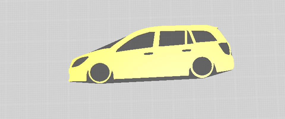opel astra h vagão chaveiro charme pingente moda etiqueta carro brinquedo 3d print model - Mito3D
