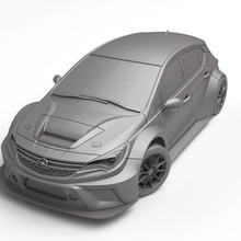 Opel astra tcr 2016 yazdırılabilir oyun basılı oyuncak 3d ölçek rc sürüklenme spor yarış araç hobi ralli kendin yap 3d print model - Mito3D