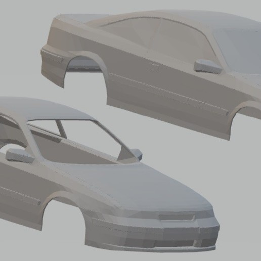 opel yazdırılabilir vücut araba calibra oyun yuvası scalextric tamiya rc miniz 3D print model - Mito3D