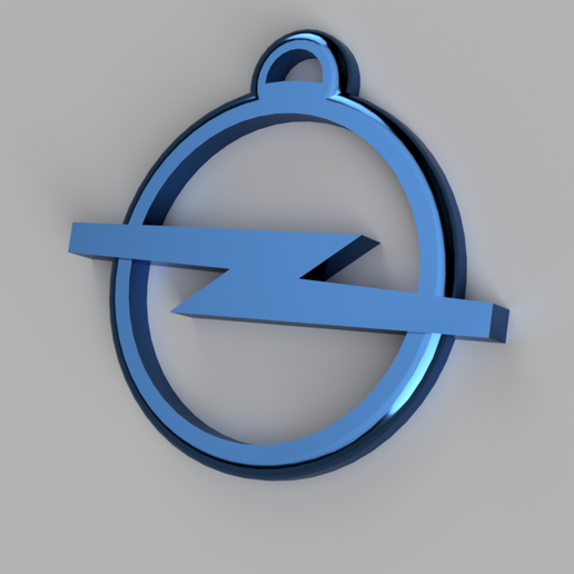 opel logo portachiavi 3D print model - Mito3D