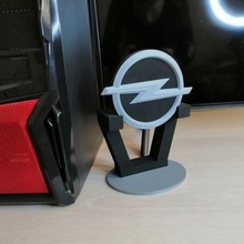 opel logo stand decoration car lovers 3d print model - Mito3D