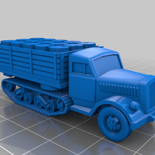 opel maultier variants 15mm game germany half-track softskin ww2 vehicles 3d print model - Mito3D