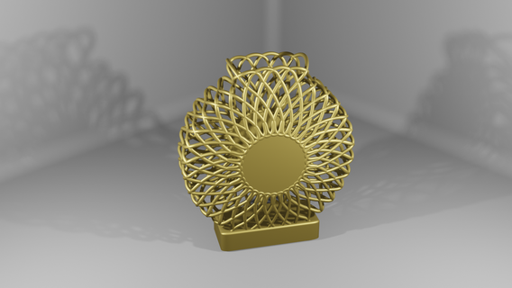 open circle vase Art flower decoration gift art 3d print model - Mito3D