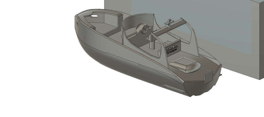 öffnen Kreuzfahrt Boot rc Rumpf Modell 3d Drucken 3D print model - Mito3D
