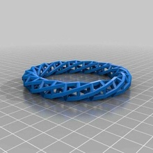 ouvert Cadre bracelet mode personnalisé 3d print model - Mito3D