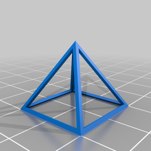 open pyramid building shape shapes structure triangle 3d print model - Mito3D