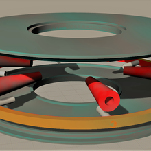 öffnen rotierend Scheibe Unterstützung Oberfläche Anleitungen Photogrammetrie Gadget Ring 3d print model - Mito3D