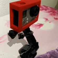 open support gopro hero 3 gadget mount timelapse 3d print model - Mito3D
